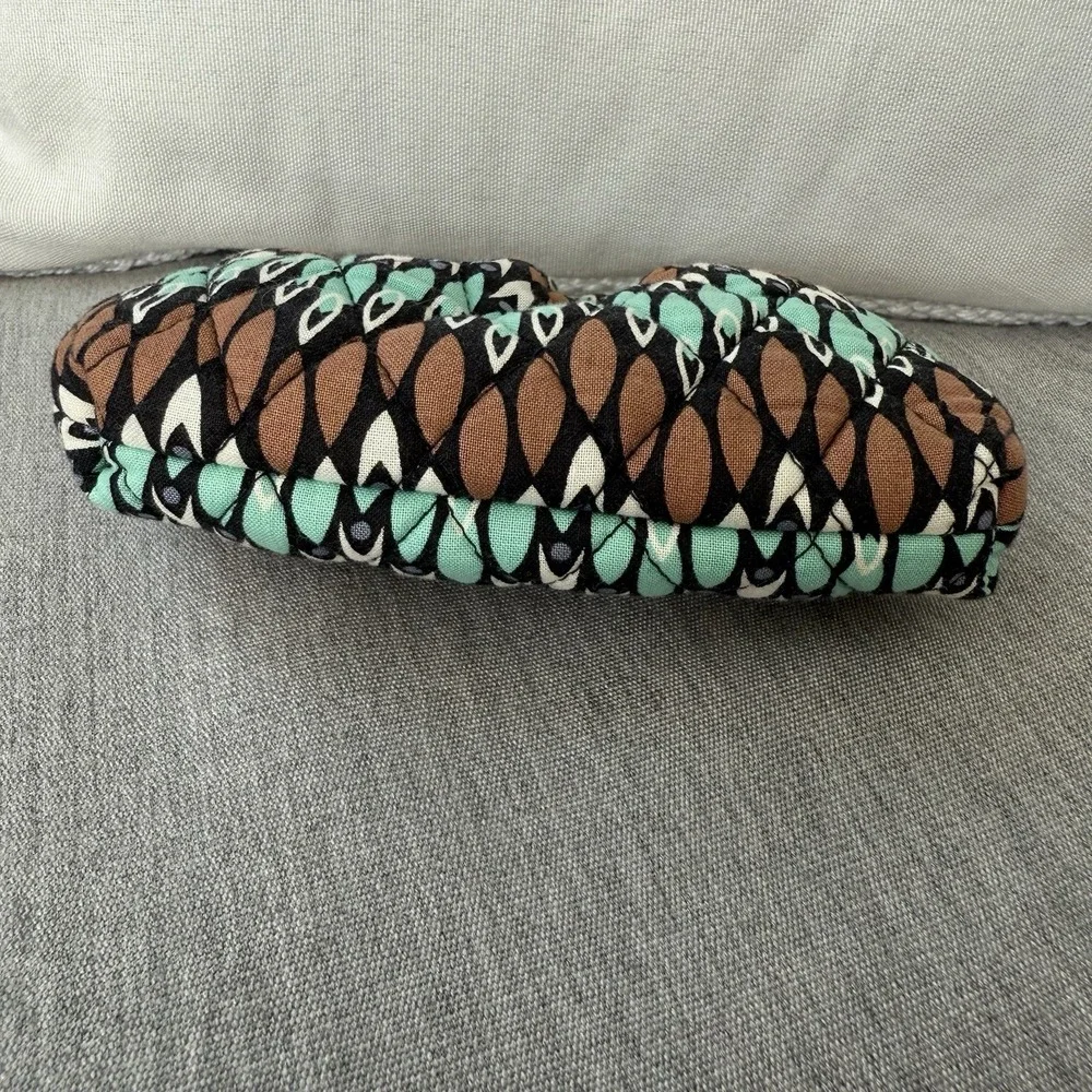 Vera Bradley Retired Sierra Stream Double Kisslock Coin Change Purse Blue Brown - Picture 6 of 7